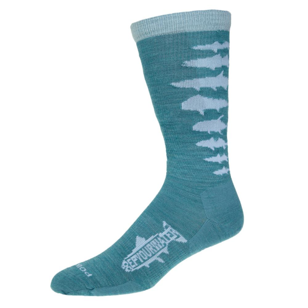 Rep Your Water Saltwater Fish Spine Socks Rep Your Water Saltwater Fish Spine Socks